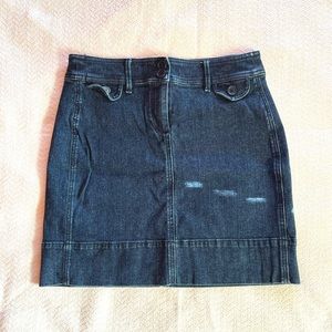 Ann Taylor Loft blue Jean skirt